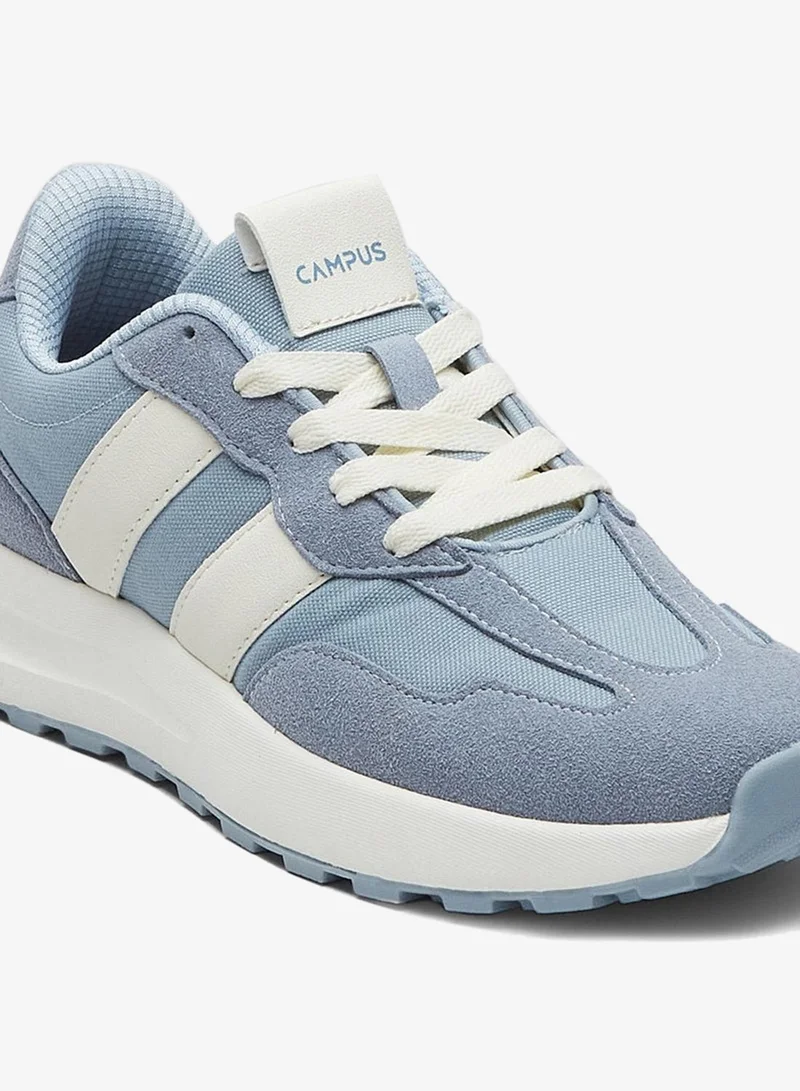 CAMPUS L.Sky/Wht Women’s Blue Low Top Sneakers – Trendy Stripe Pattern  Shoes that Adds a Sporty Edge for Women | Best Price UAE