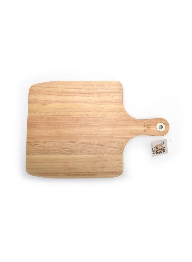 PARFAIT Rubber Wood Rectangular Paddle Chopping Board Light Brown 1.5 x 26 x 37.8 cm N-G100KX0463
