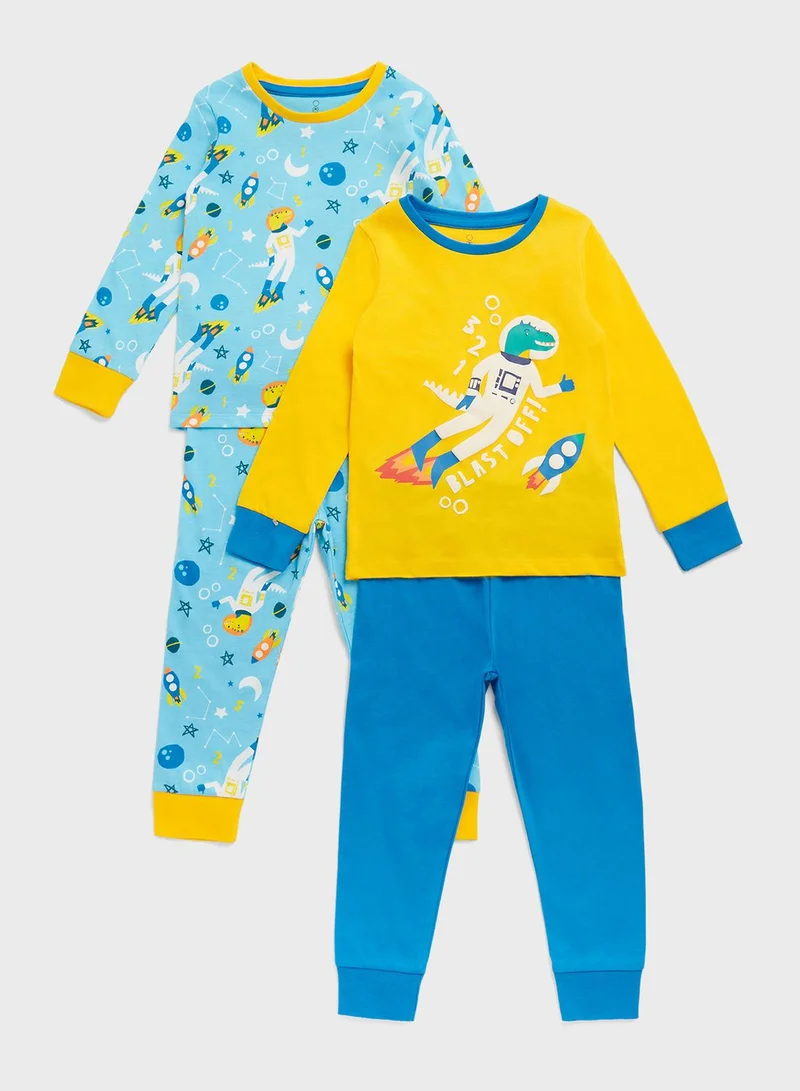 mothercare Infant 2 Pack Assorted Sweatshirt & Sweatpants Set