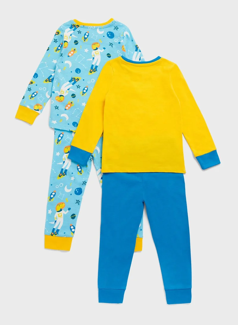 mothercare Infant 2 Pack Assorted Sweatshirt & Sweatpants Set