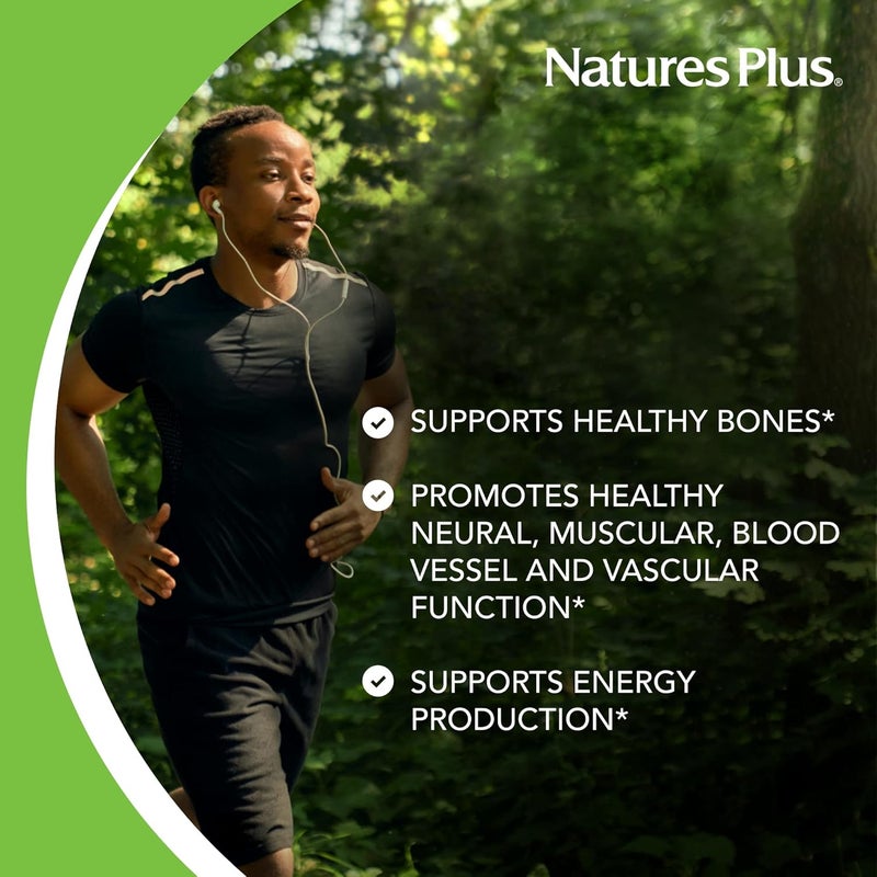 NaturesPlus Source of Life CalMag Mineral Supplement 500 mg Calcium 250 mg Magnesium 180 Vegetarian Tablets  Whole Food Supplement Promotes Bone Health  GlutenFree  90 Servings - Image 4