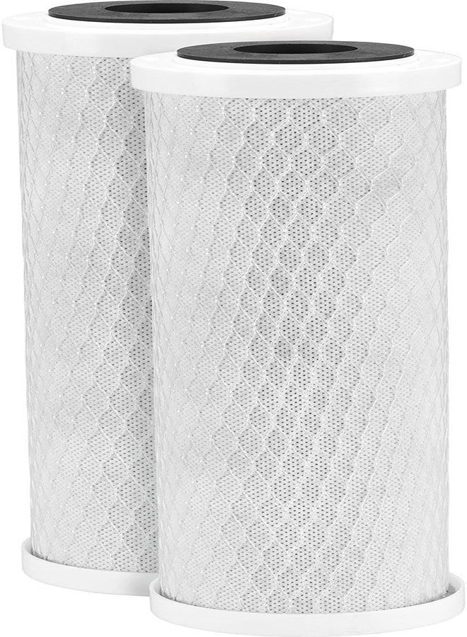 CFS - عبوة من خراطيش فلتر مياه كربونية متوافقة مع طرازات Hydro Life 52418 C-2471 - تزيل الطعم والرائحة الكريهة - خرطوشة فلتر بديلة للمنزل بالكامل - 1 ميكرون - Image 3