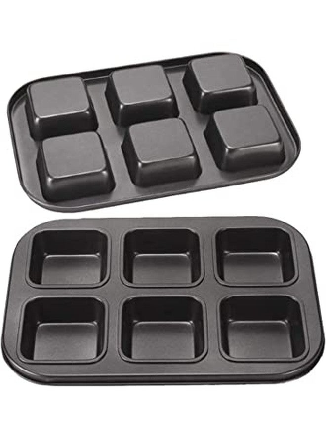 SHOAIB Brownie Cake Tray mini loaf Baking pan Square Shape Muffin Cupcake and Cheesecake Baking tin Non Stick pan for Brownie Cake - Image 4