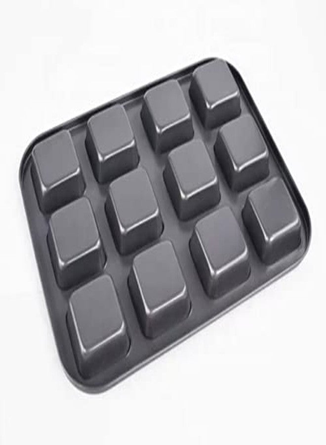 SHOAIB Brownie Cake Tray mini loaf Baking pan Square Shape Muffin Cupcake and Cheesecake Baking tin Non Stick pan for Brownie Cake - Image 5