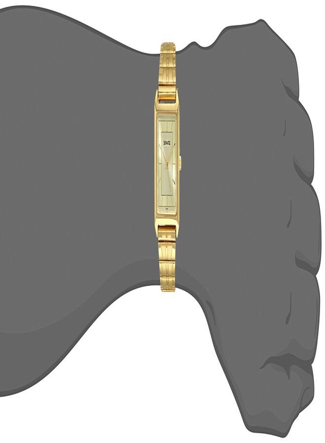 Sonata Quartz Analog Champagne Dial Gold Metal Strap Watch for Men - NT7007YM13 - Image 4