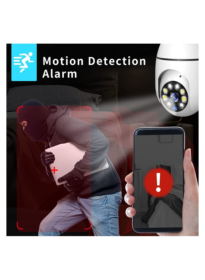 1080P Security Camera System with 2.4GHz WiFi, 360 Degree Wireless Home Surveillance Cameras, Night Vision, Two Way Audio, Smart Motion Detection - Image 3