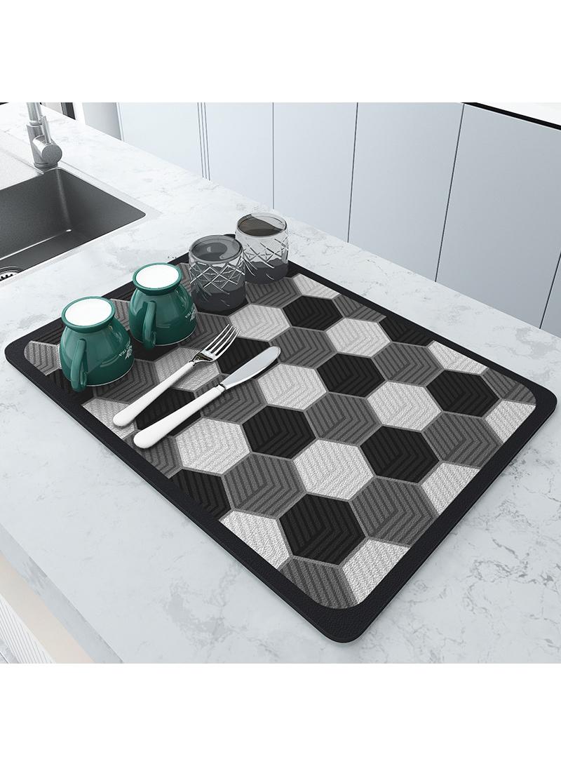 Y&D 50x60cm Kitchen Tea Table Diatom Absorbent Heat Insulation Wash Free Drying Mat  - Image 1