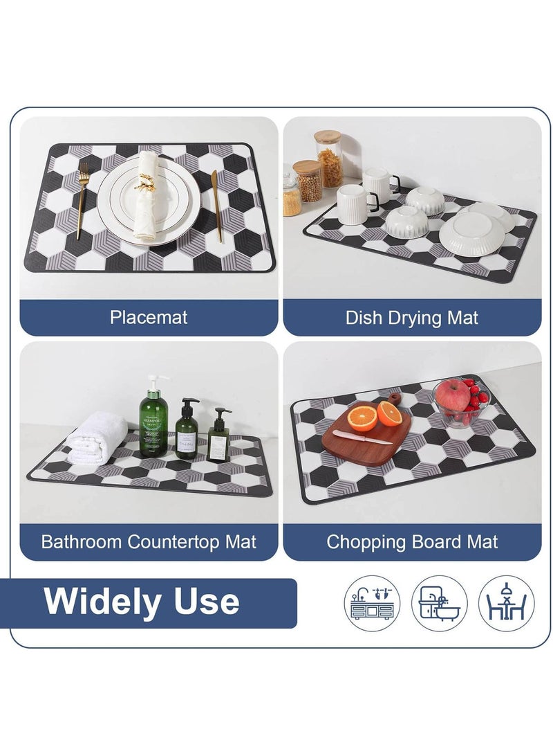 Y&D 50x60cm Kitchen Tea Table Diatom Absorbent Heat Insulation Wash Free Drying Mat  - Image 4