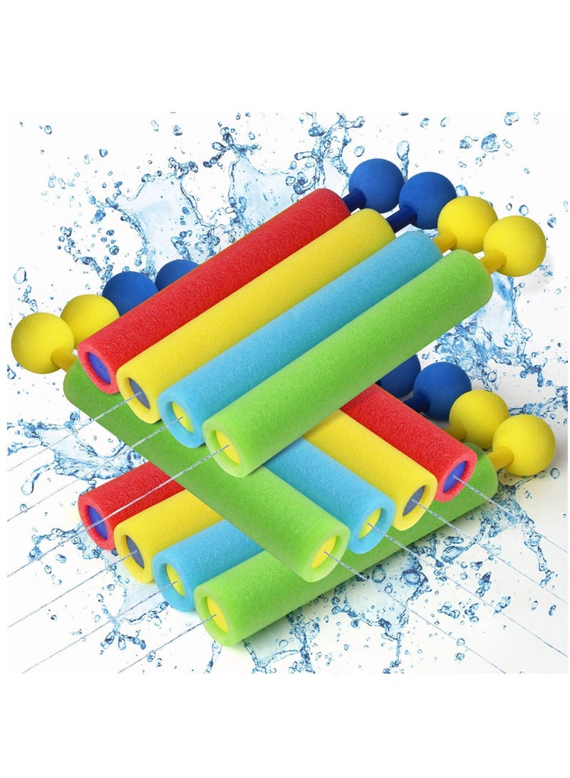 Excefore Water Blaster,12 Pcs Foam Squirt Guns for Kids, 30 ft Range Pool Water Squirter, Foam Water Gun Shooter for Summer Swimming Pool Beach - Image 1