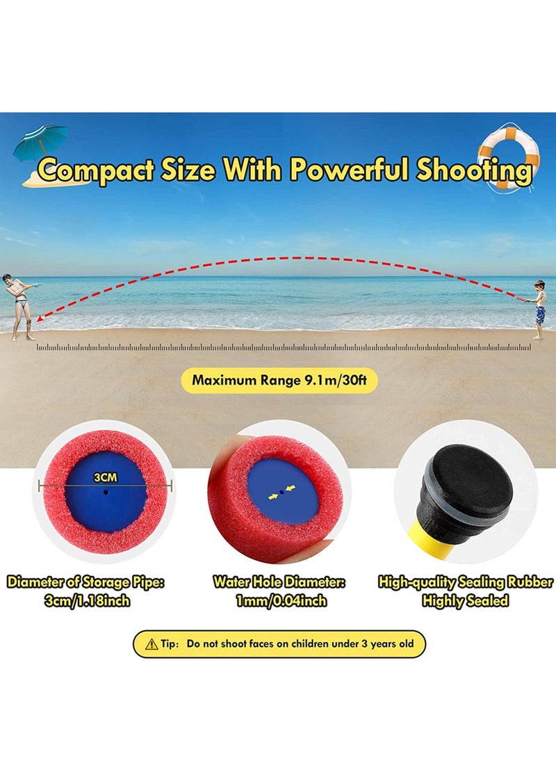 Excefore Water Blaster,12 Pcs Foam Squirt Guns for Kids, 30 ft Range Pool Water Squirter, Foam Water Gun Shooter for Summer Swimming Pool Beach - Image 5