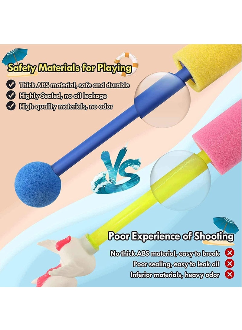 Excefore Water Blaster,12 Pcs Foam Squirt Guns for Kids, 30 ft Range Pool Water Squirter, Foam Water Gun Shooter for Summer Swimming Pool Beach - Image 4