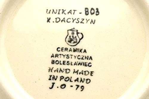 Polish Pottery Gallery Polish Pottery Loop Handle Bowl  Unikat Signature U803  - Image 3