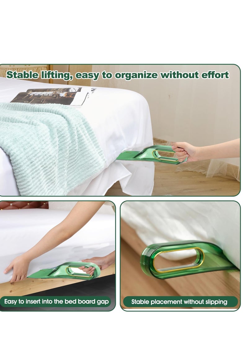 SYOSI - Bed Maker and Mattress Lifter Tool 2 in 1 Sheet Tucker Easily Lift and Hold The for Changes, Effortlessly Tuck Fitted and Flat green - Image 1