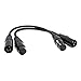 SiYear XLR Male 3 Pin to XLR Female 5 Pin & XLR Female 3 Pin to XLR Male 5 Pin Audio Cable, for Microphone DMX Stage - Image 2