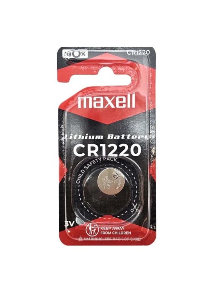 ماكسل 1-Piece Maxell CR1220 Lithium 3V Japan Battery 