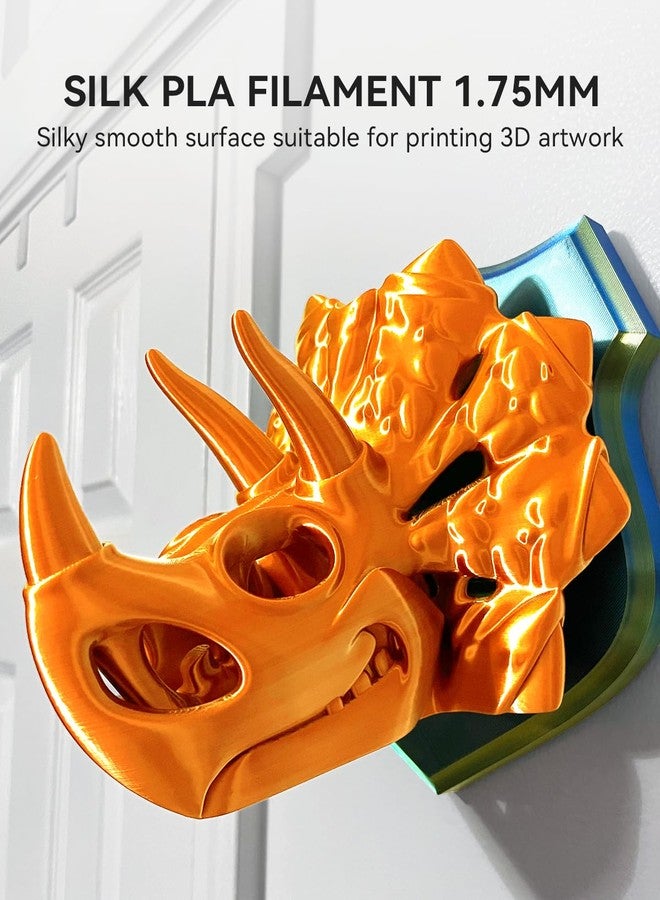SUNLU - Silk Filament for 3D Printer, Silk PLA Filament 1.75mm, Silky Smooth Surface, Great Easy to Print for 3D Printers, Dimensional Accuracy +/- 0.03mm, Silk White, 1kg - Image 3
