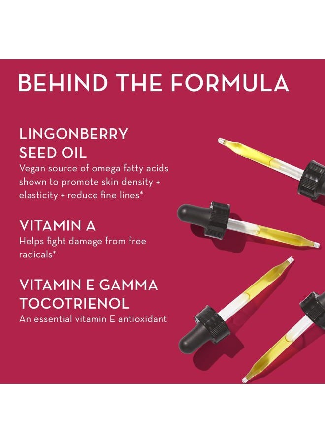 HUM Arctic Repair - Clear Skin Supplement with Vitamins A & E, Omegas 3, 6 & 9, and Lingonberry Seed Oil to Help Reduce Appearance of Wrinkles, Rejuvenate & Hydrate Skin (90-Count) - Image 3