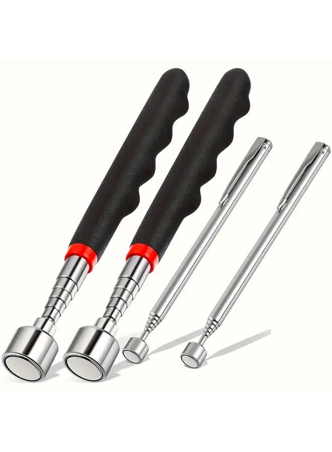 Silvery Heavy Duty 3 in 1 Magnetic Picker with Non Slip Grip Ergonomic Handle Extendable Grabber - Image 5