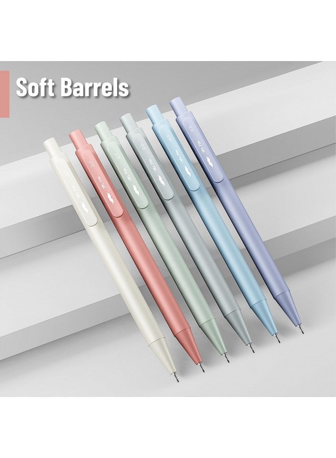 مستر. بين - مجموعة أقلام رصاص ميكانيكية باستيل مع عبوات رصاص وممحاة، عبوة من 6 قطع، مقاسين، 0.5 و0.7 مم، مجموعة أقلام رصاص ميكانيكية جمالية، أقلام رصاص ميكانيكية باستيل، أقلام رصاص ميكانيكية لطيفة - Image 4