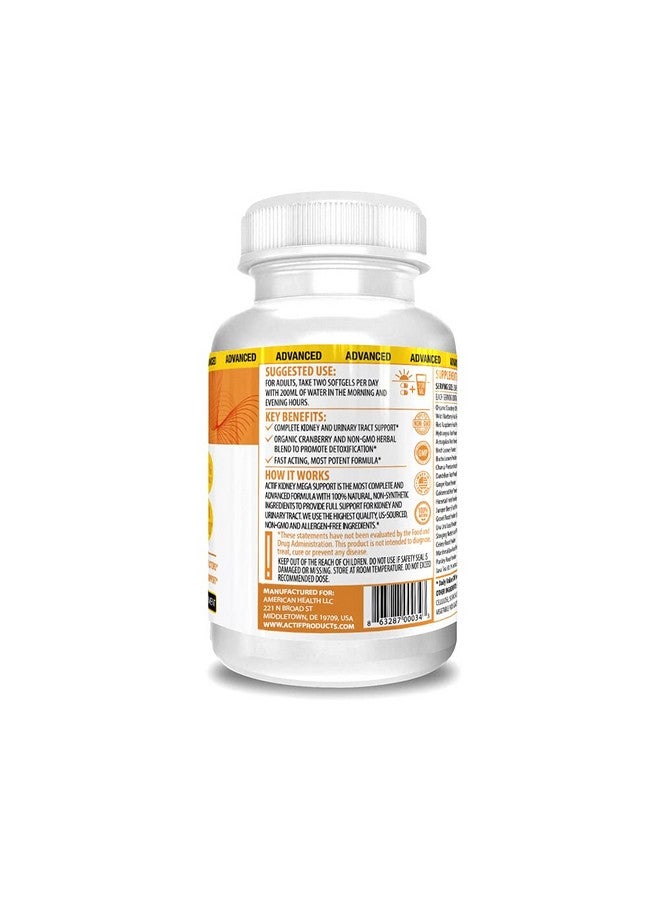 ACTIF دعم الكلى المذهل من أكتيف مع 10+ عوامل متقدمة، يعزز وظيفة الكلى الصحية، تنظيف الكلى، غير معدّل وراثيًا، سريع المفعول، مصنوع في الولايات المتحدة، 120 حبة - Image 2