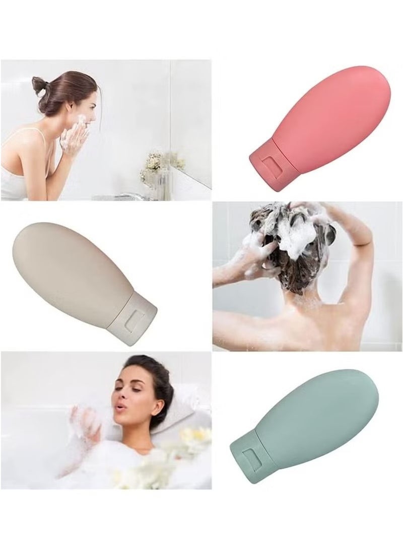 زجاجات سفر لمستحضرات التجميل، 11 قطعة، عبوات فارغة مانعة للتسرب وقابلة لإعادة التعبئة والضغط مع حقيبة - Image 4