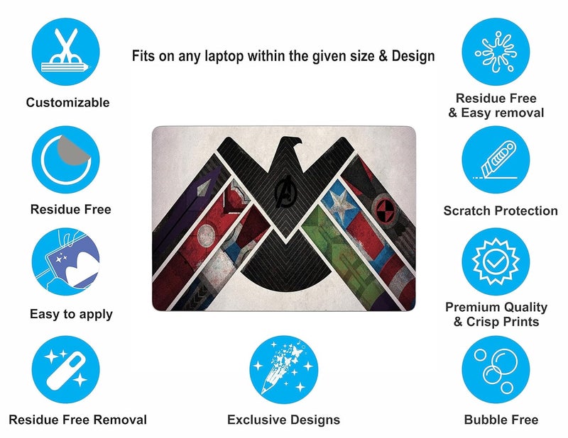 WRAP CRAFT Decal Skin Sticker Compatible with MacBook Pro 14-inch, 2021 Model Skin Designer MacBook Skin, Anti-Scratch no-Residue Vinyl Skin Sticker Wrap; MacBookPro(14,2021)-DP-093 - Image 3