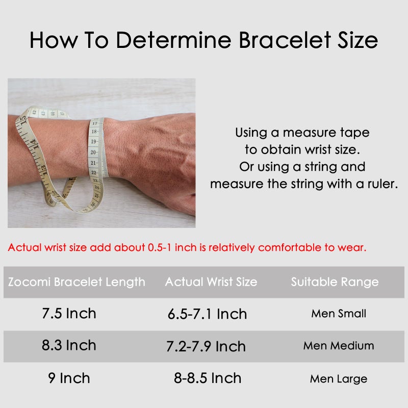 Zocomi Black Bracelets for Men Boys Stainless Steel Cuban Link Figaro Rope Chains Wrist Band Accessories Metal Mens Bracelet Set Jewelry Gifts Him Male Pulsera Para Hombres 8.3 Inch - Image 5
