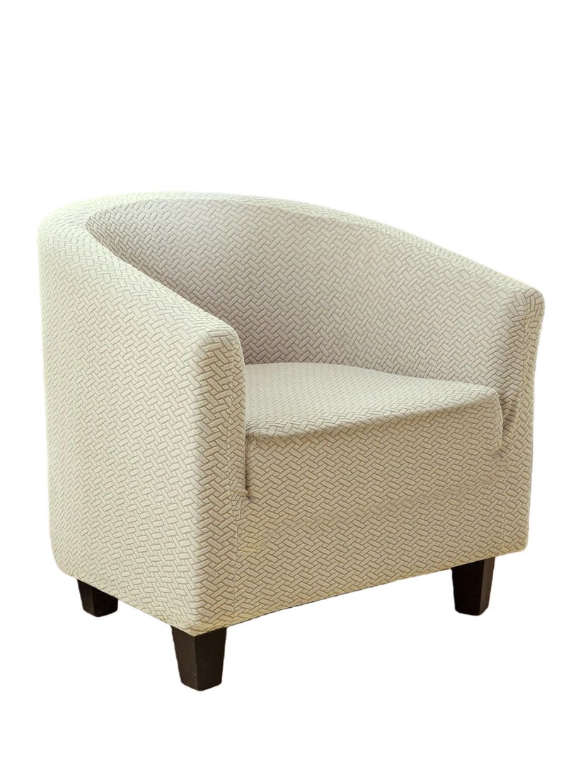 Long plaid jacquard full-cover single sofa slipcover casual one-piece stretch single sofa cover - Image 1