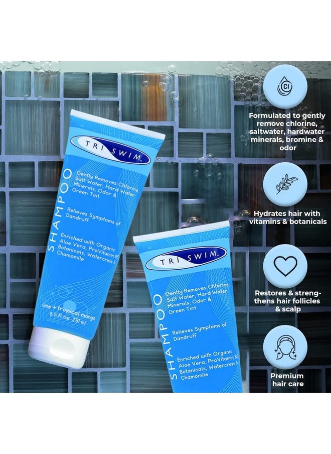 Triswim Chlorine Removal Swimmers Shampoo Moisturizing Repairing Hair 8.5 Fl.Oz.  - Image 3