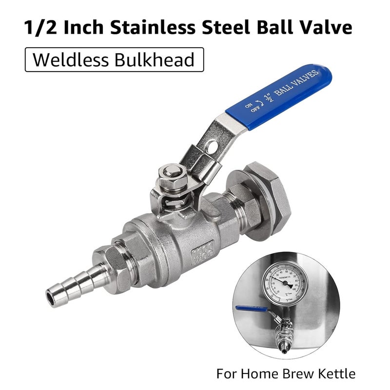 MyBrewery 270L Kombucha Brewing Kettle with Ball valve and weldless Bimetal thermometer by MyBrewery  - Image 5