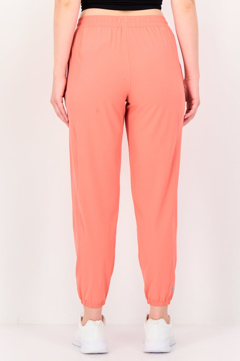 Nike Women Dri Fit Running Track Pants, Orange - Image 2