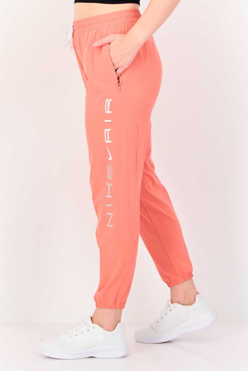 Nike Women Dri Fit Running Track Pants, Orange - Image 4