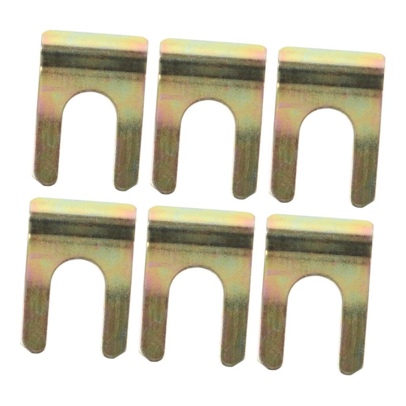 6pcs Heavy Duty U Shaped Iron Brake Line Clamps For Automotive Oil Pipe Cable Secure Fixing - Image 2