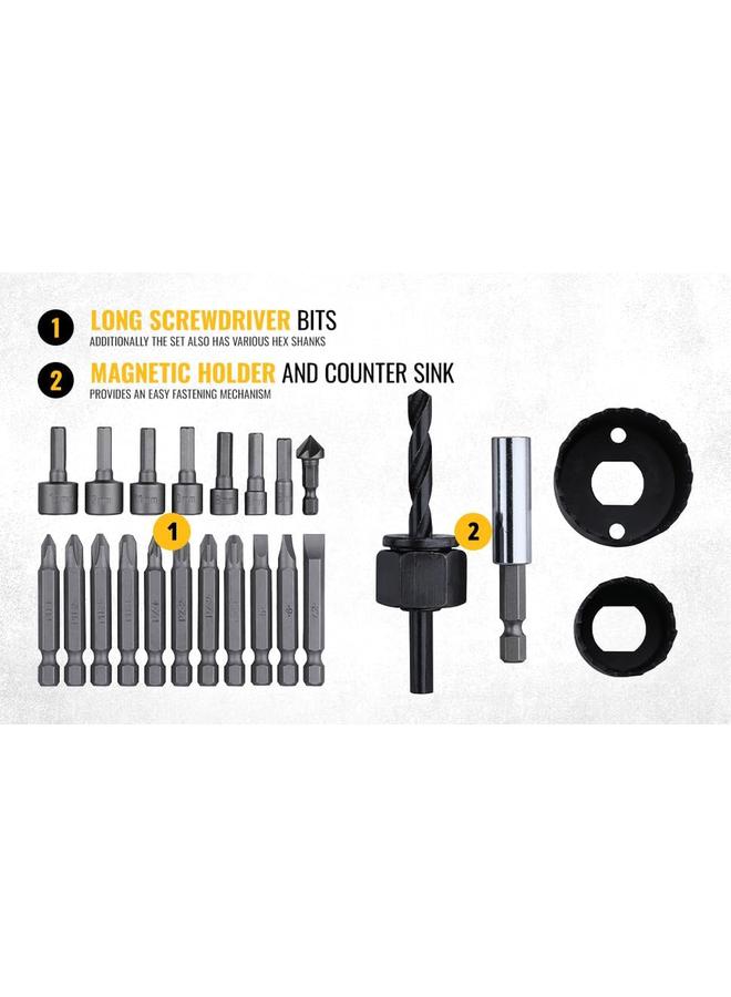 ديوالت مجموعة لقم الثقب Dt71563 Qz 100 قطعة - Image 3