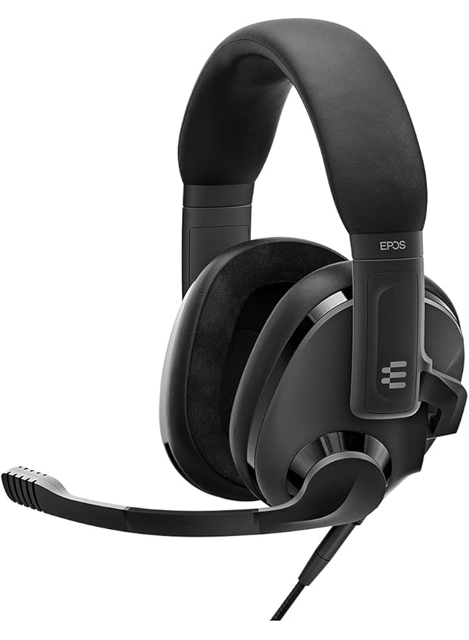 EPOS H3 Closed Acoustic Gaming Headset With Noise Cancelling Microphone Plug & Play Audio Over Ear Cup Adjustable Ergonomic For Pc Mac Ps4 Ps5 Switch Xbox Onyx Black Ghost White - Image 1