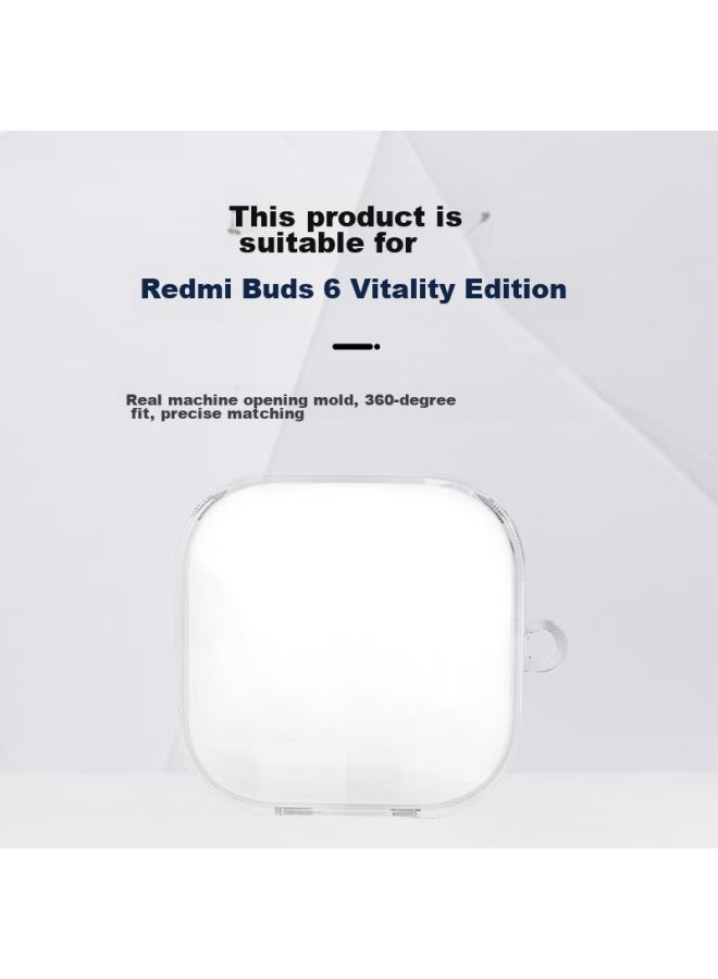 Masentek Compatible With Redmi Buds6 Active Edition Bluetooth Earphones Protective Case, Xiaomi Buds6 Active Edition Earphone Box Protective Cover, Transparent Soft Shell, Shockproof Tpu - Image 2