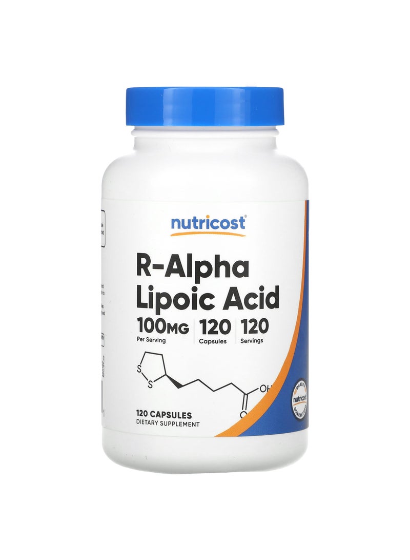 R-Alpha Lipoic Acid , 100 mg , 120 Capsules