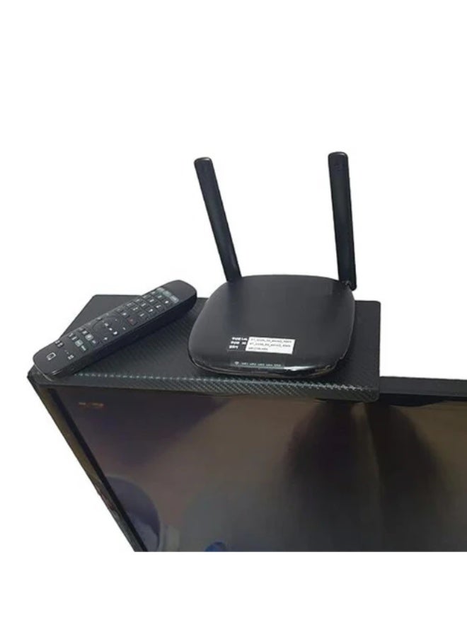 Adjustable TV Top Shelf Mounting Bracket – Universal Clip-On Screen Shelf for Flat Screens and Monitors – Space-Saving Organizer for Streaming Devices, Speakers, Remotes, and Decor - Image 4