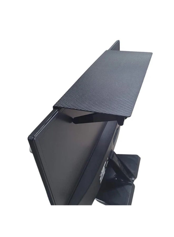 Adjustable TV Top Shelf Mounting Bracket – Universal Clip-On Screen Shelf for Flat Screens and Monitors – Space-Saving Organizer for Streaming Devices, Speakers, Remotes, and Decor - Image 2