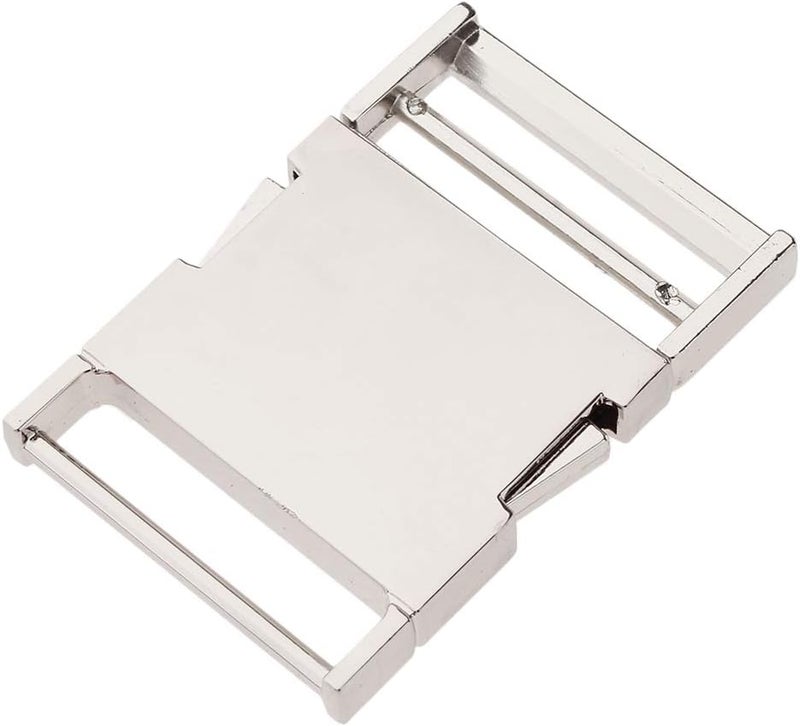 كلاراكو مشبك معدني لحزام حقيبة من نسيج منسوج، مقاسات 19/25/38 مم، أجزاء مشبك تحرير - فضي، قطر داخلي 38 مم - Image 5