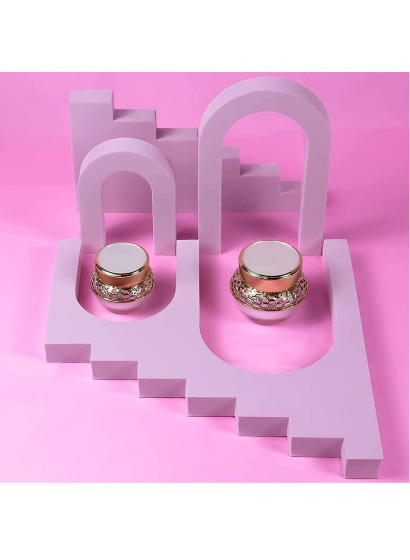 Combination Photography Background Props Geometric Cube Photoshoot Set Stereo Hard Foam Decorative Backdrop Posing Ornaments for Lipstick Jewelry Perfume Makeup Tools  - Image 2