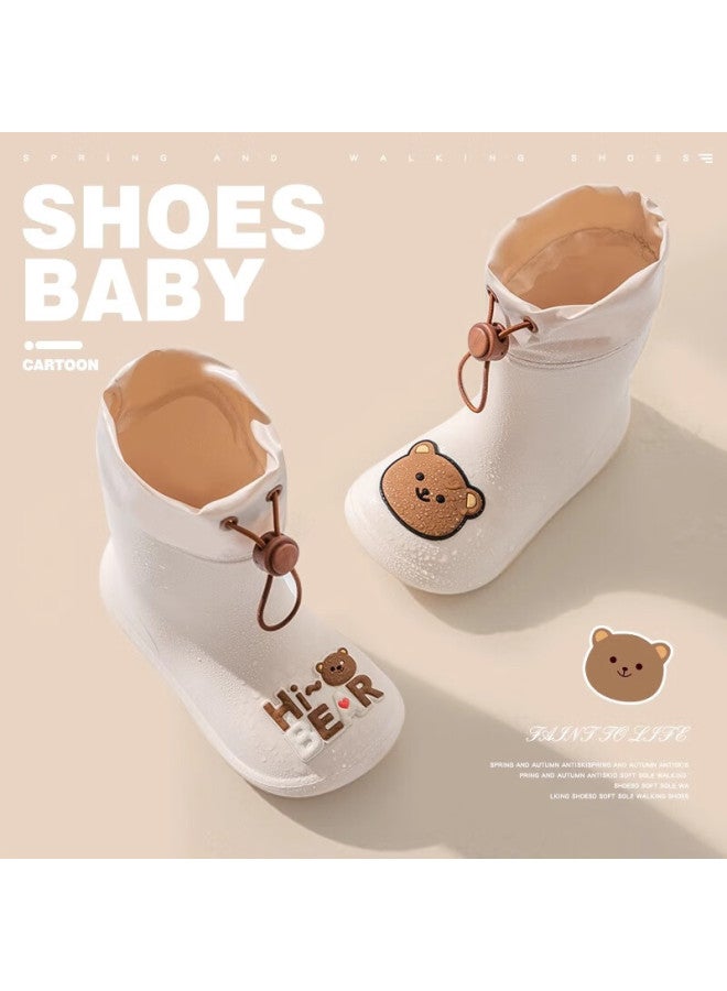 Daddy Pig Zhubaba Children's Rain Boots, Baby Non-slip Rain Shoes, Cute Water Shoes For Boys And Girls, Waterproof Shoes For Toddlers And Young Children, Size 160 - Image 1
