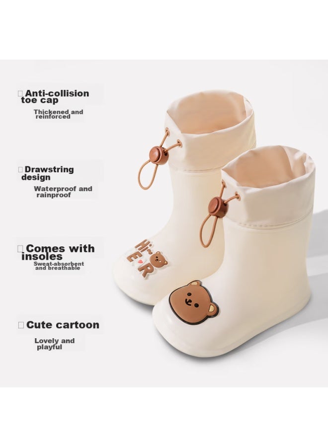 Daddy Pig Zhubaba Children's Rain Boots, Baby Non-slip Rain Shoes, Cute Water Shoes For Boys And Girls, Waterproof Shoes For Toddlers And Young Children, Size 160 - Image 5