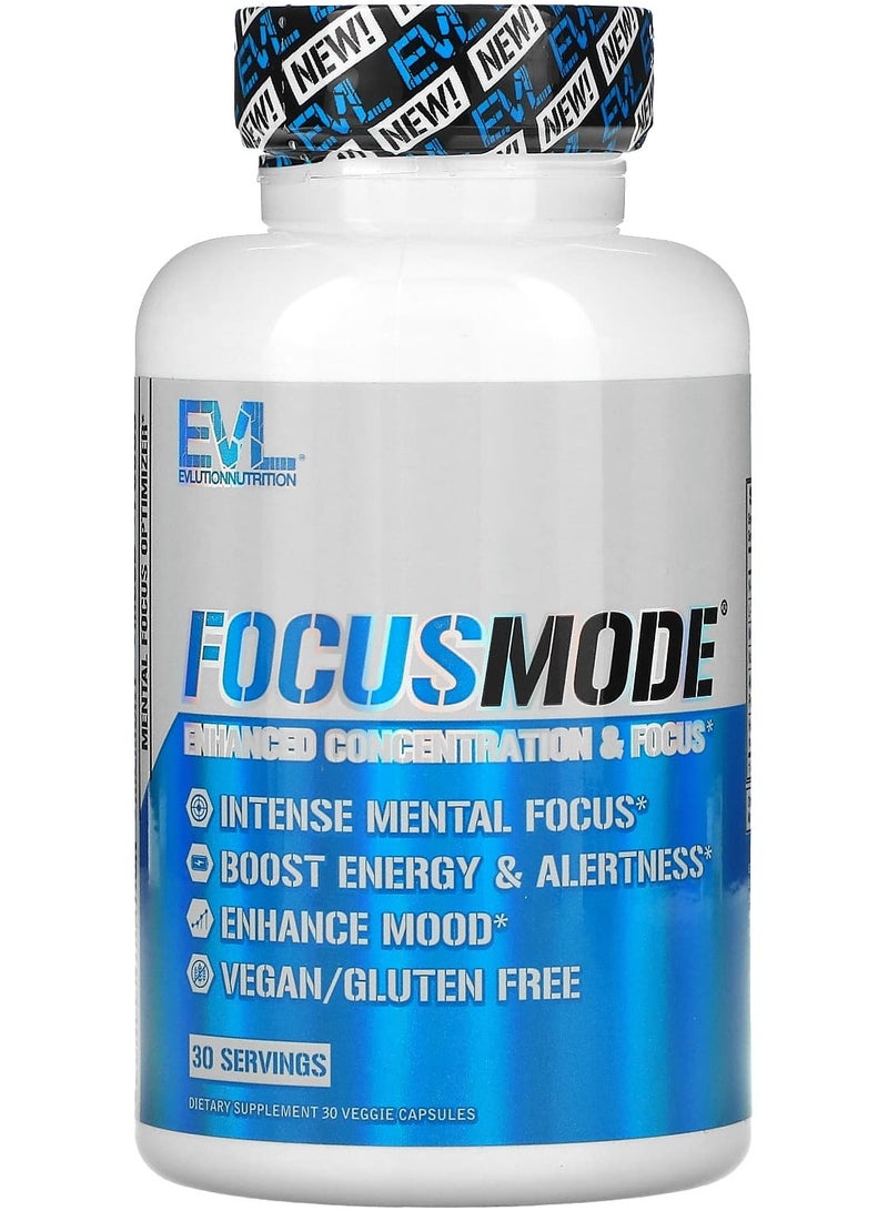 EVLUTION NUTRITION FocusMode, 30 Veggie Capsules
