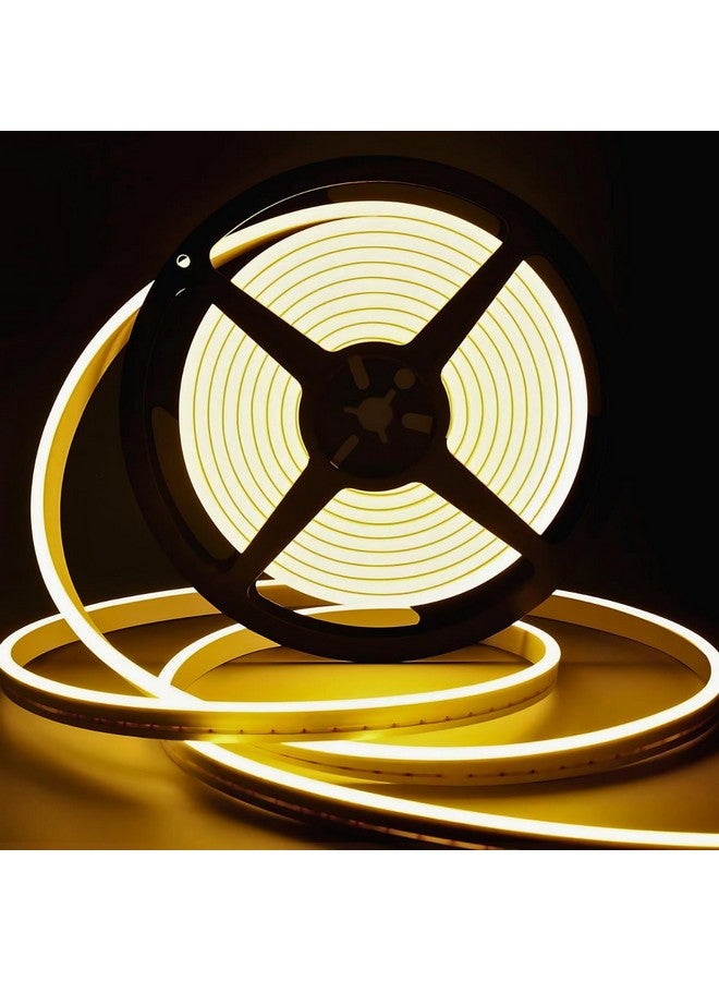 Hemito 16.5 Feet Neon Strip Waterproof Rope Light|Silicone Neon Rope Light| Flexible Cuttable String Outdoor Decoration Lights Waterproof for Balcony,Diwali,Christmas with 12V Adaptor (Warm White) - Image 1