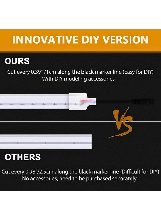 Hemito 16.5 Feet Neon Strip Waterproof Rope Light|Silicone Neon Rope Light| Flexible Cuttable String Outdoor Decoration Lights Waterproof for Balcony,Diwali,Christmas with 12V Adaptor (Warm White) - Image 5