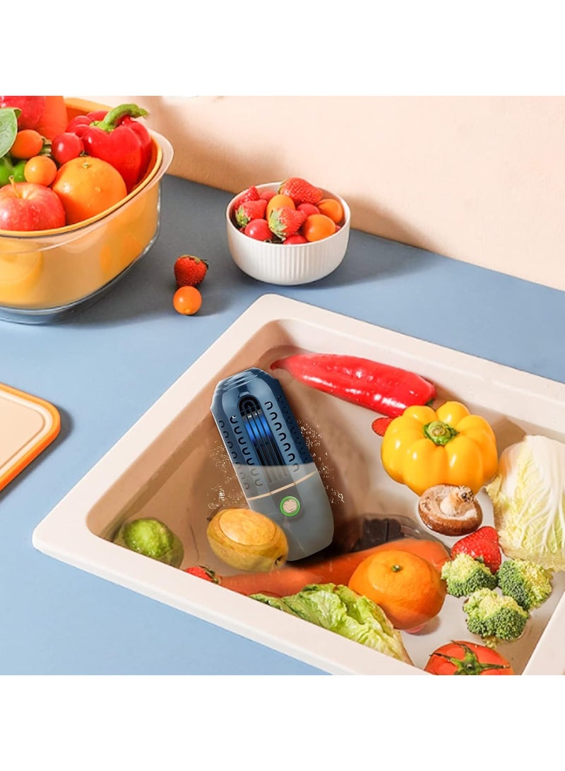 DubaiGallery Multifunctional Fruit Vegetable Cleaning Machine Capsule Portable Automatic Cleaner Purifier Wireless Charging - Image 3