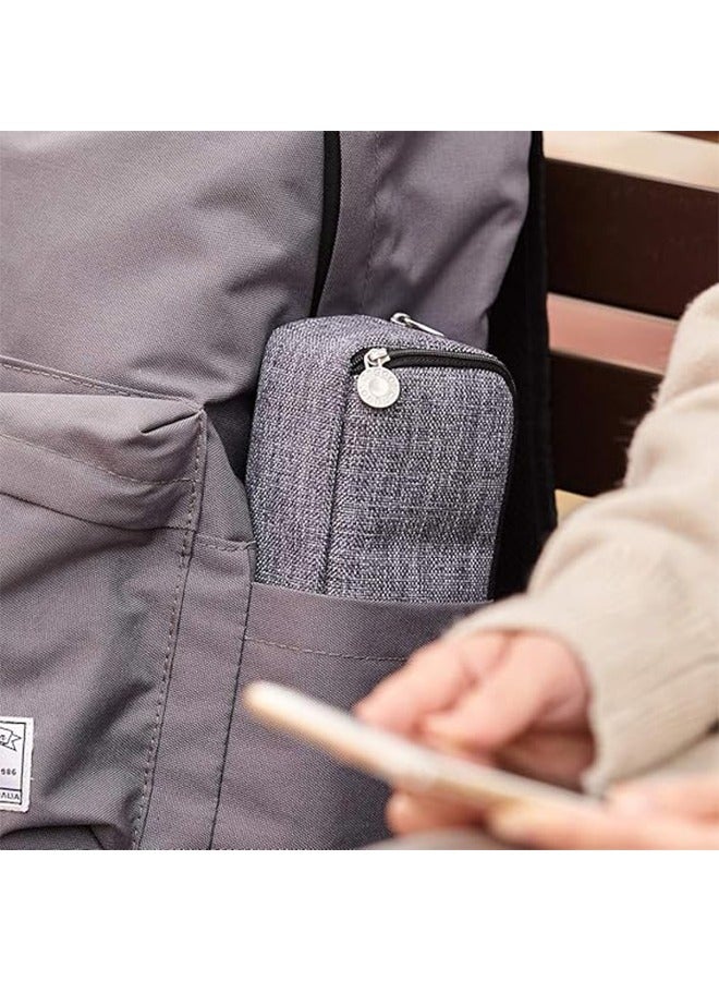 YelaJoy Large Pencil Case Big Capacity 3 Compartments Canvas Pencil Pouch for Teen Boys Girls School Students - Image 5