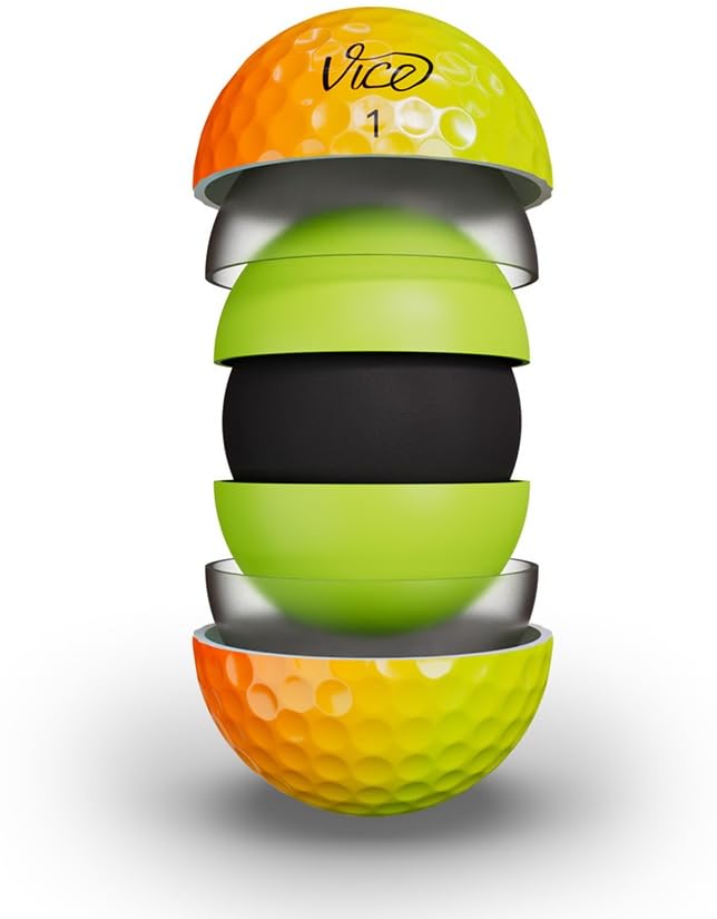 Vice Golf كرات جولف VICE Golf إصدار محدود Pro Plus (ظل أصفر برتقالي) - Image 2