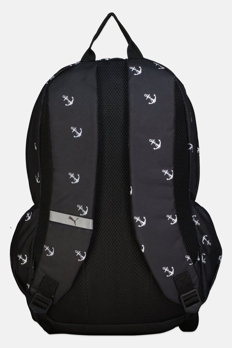 PUMA حقيبة ظهر للرجال بشعار العلامة التجارية، سوداء - Image 2